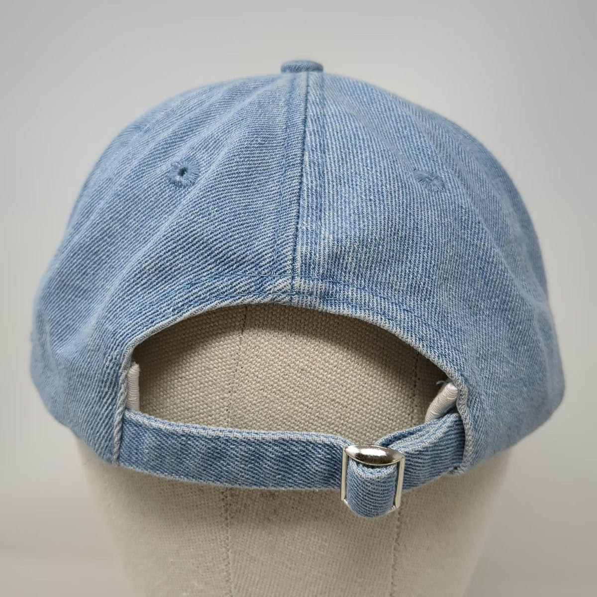 The Friends Experience Baseball Cap Blue Denim One Size Slideback Hat Logo