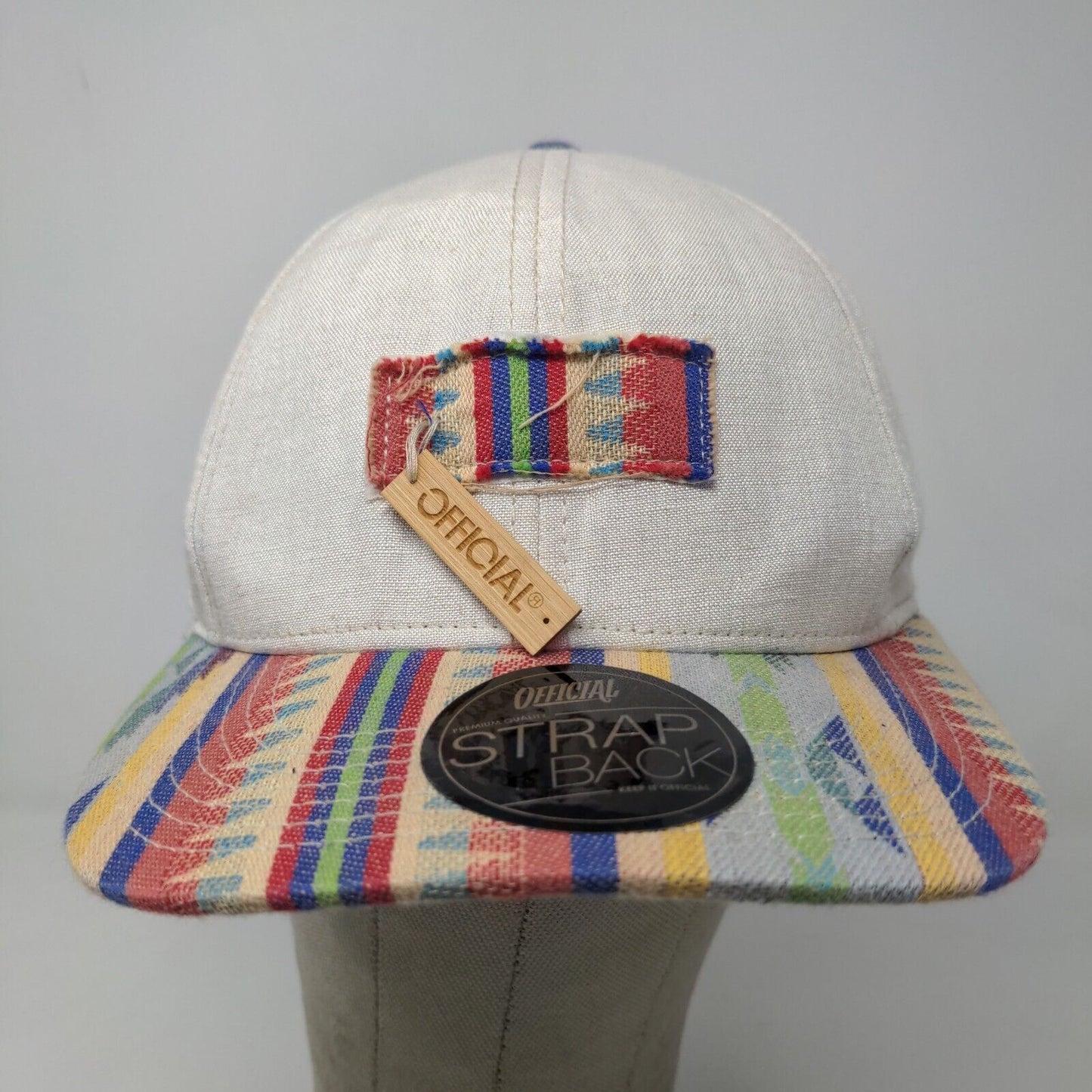 Official Men's Slideback Hat Multicolored OSFA Southwestern Pattern Logo