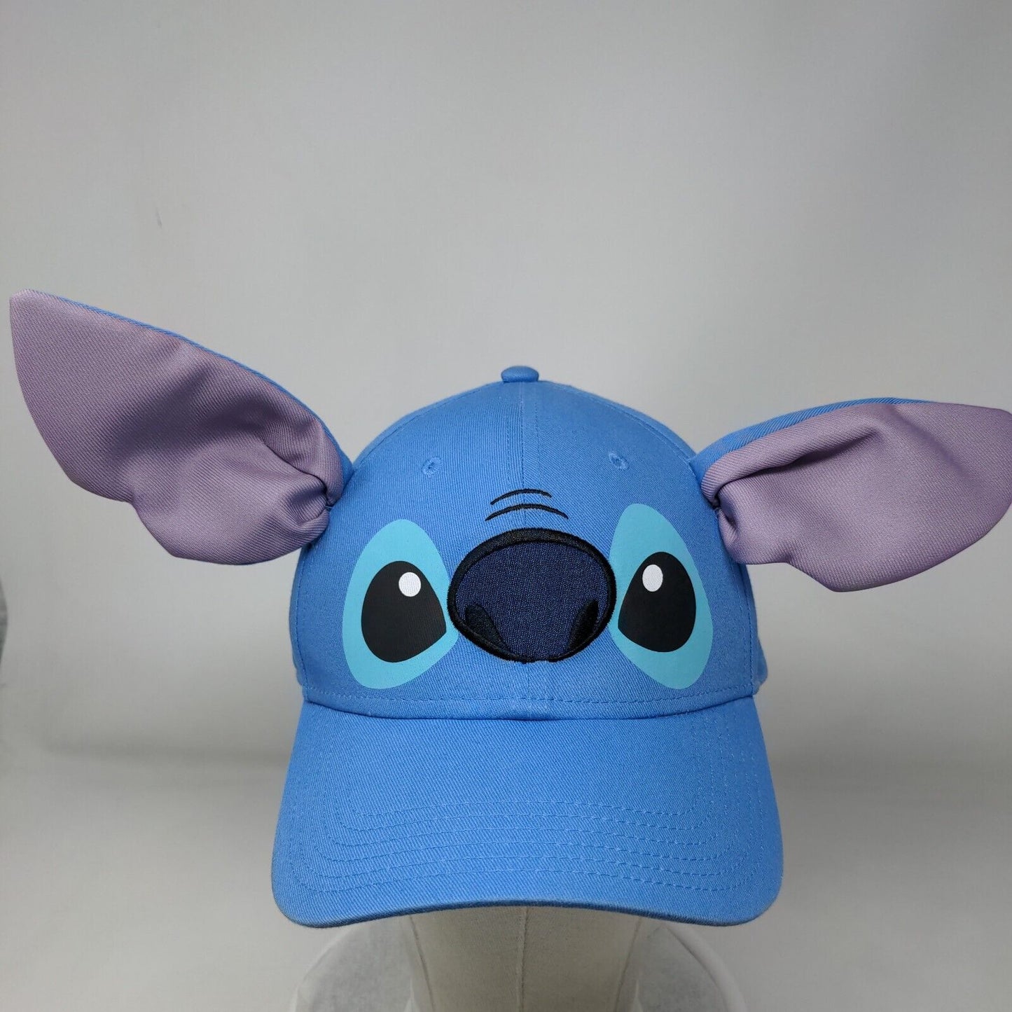 Stitch Ear Strapback Hat Blue One Size Adjustable Vent Holes Disney