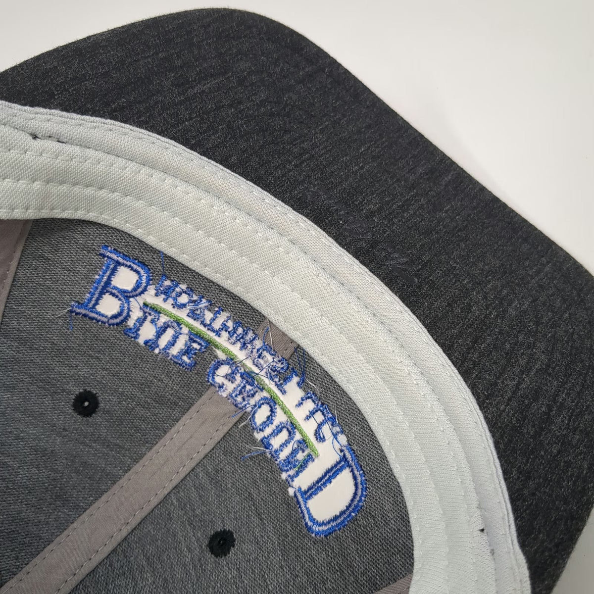 The Game Trucker Hat Gray One Size Blue Ground Northwest LLC Mesh Snapback Brim