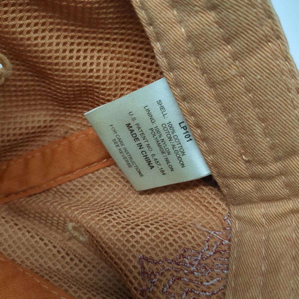 Adams Baseball Cap Orange One Size Older Than Dirt Sedona Mountain Leather Hat