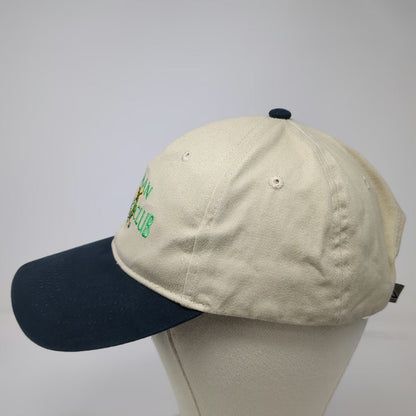 Pacific Headwear Baseball Cap Beige Blue One Size Canaan Country Club Golf Hat