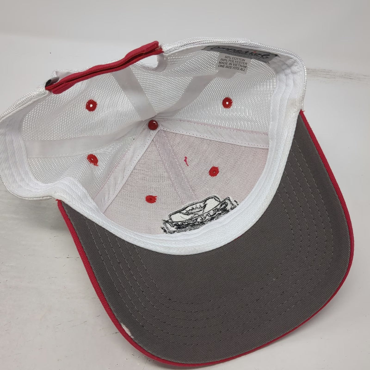 Imperial Baseball Cap Red One Size Canyon Bakehouse Gluten Free Strapback hat