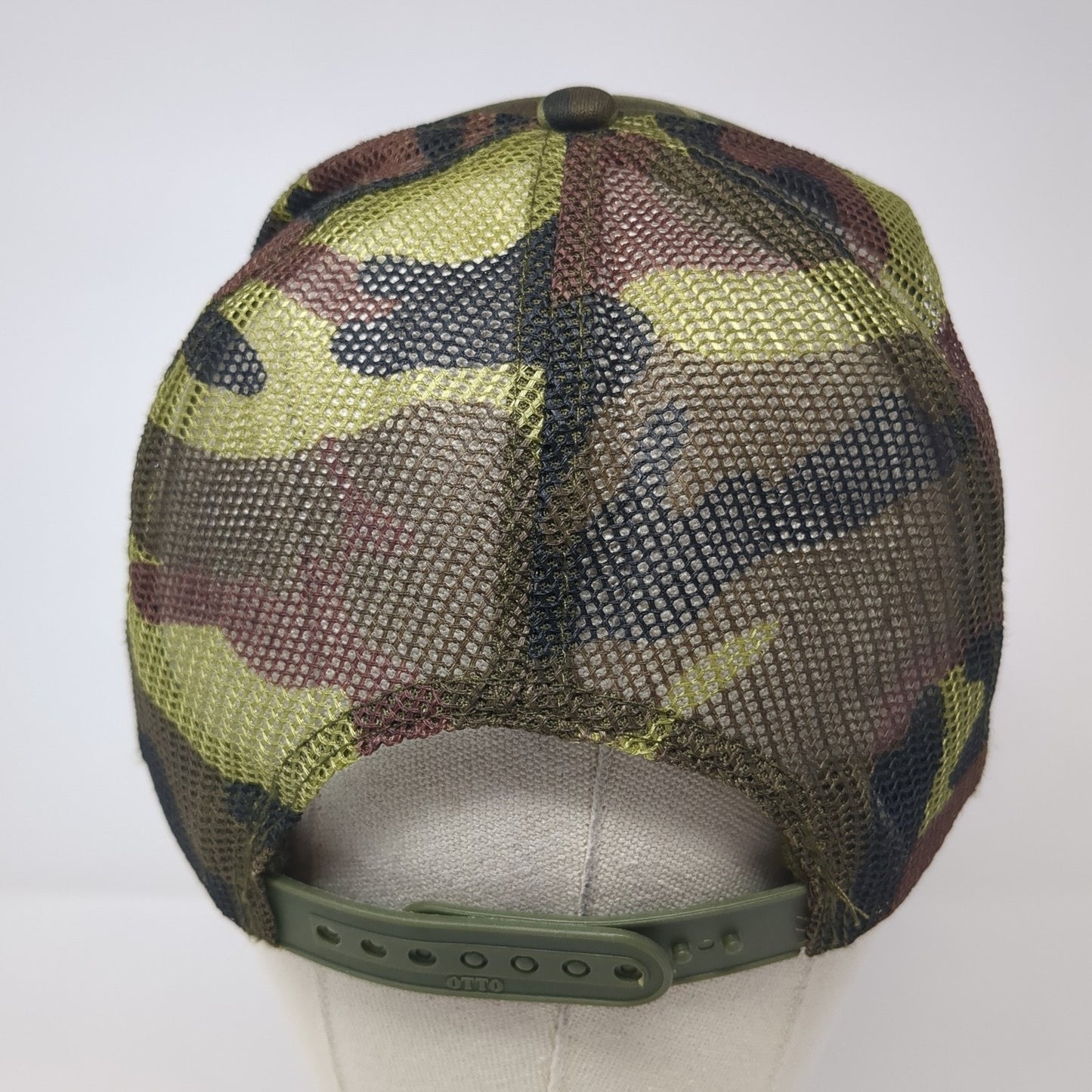 Smiley Face Snapback Trucker Hat Multicolor One Size Adjustable Mesh Back Otto