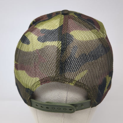 Smiley Face Snapback Trucker Hat Multicolor One Size Adjustable Mesh Back Otto