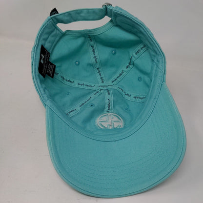 Simply Southern Slideback Hat Greenish-Blue OSFM Adjustable 6 Panel Cotton