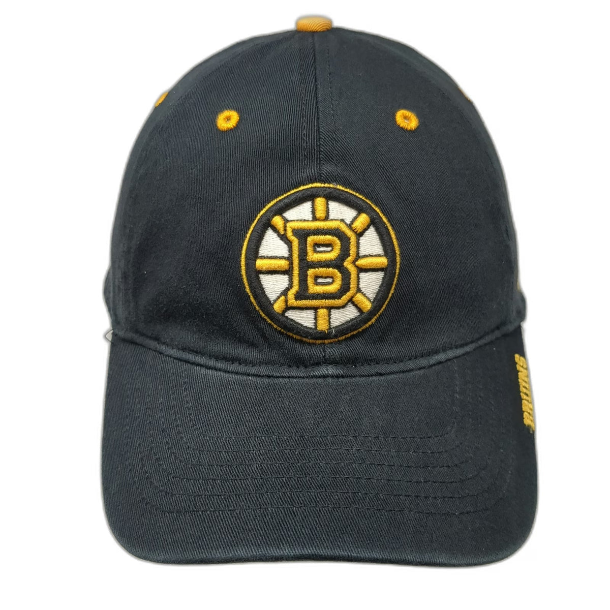 Boston Bruins NHL 47 Cap Black One Size OS Franchise Stretch Fit Hockey Logo Hat