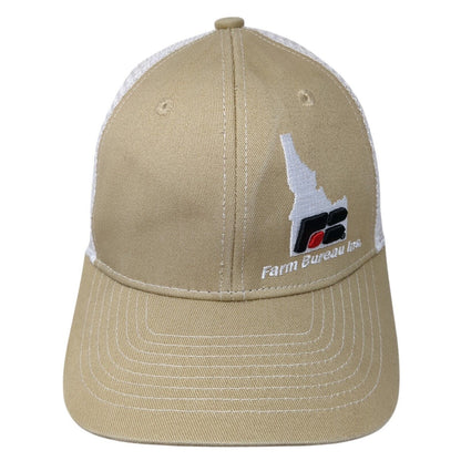 Farm Bureau Ins We Know Idaho We Grew Up Here Trucker Hat Tan OS Buck's Bags