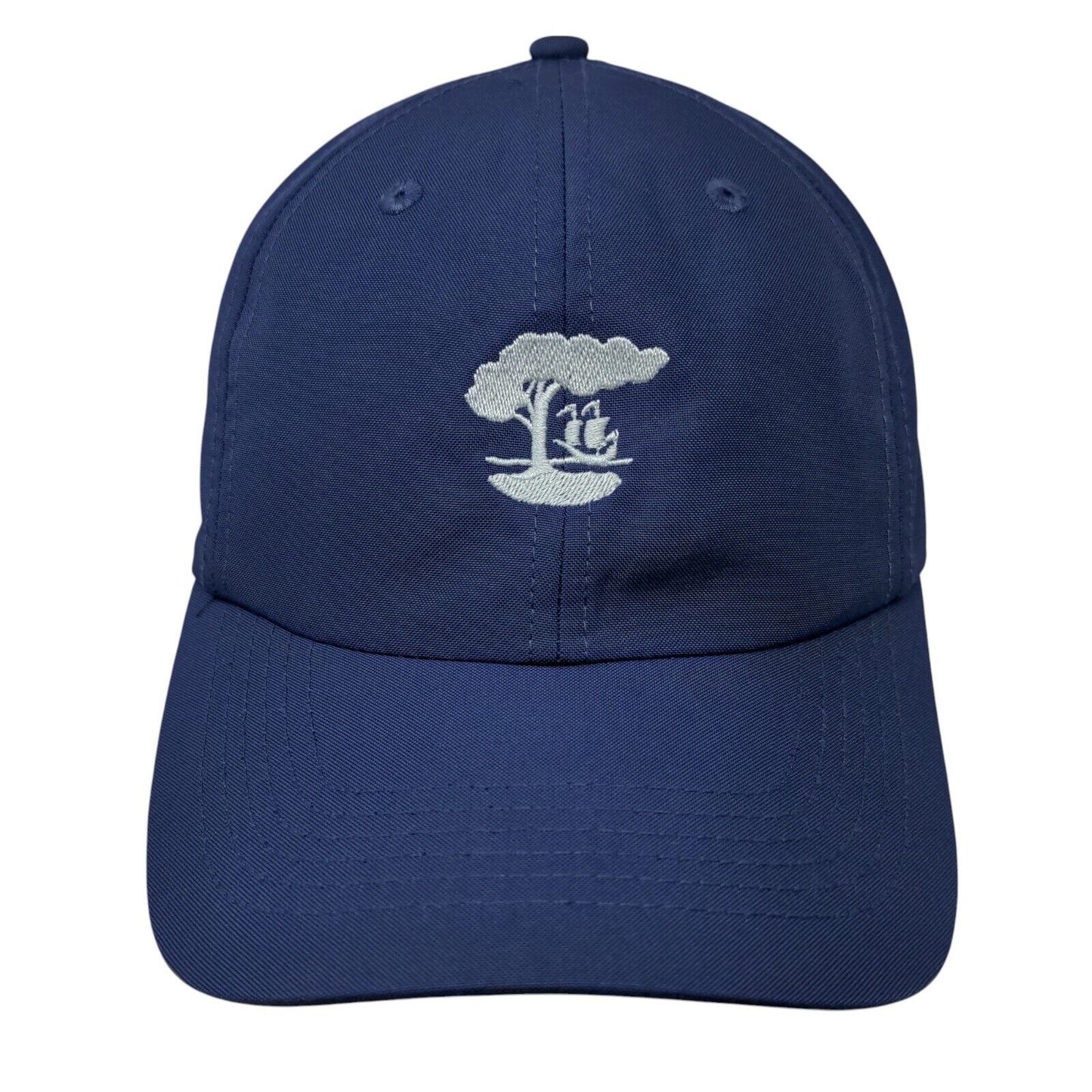 Imperial Coolcore Strapback Hat Blue OSFA Embroidered Tree 6 Panel