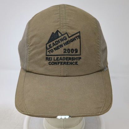 REI Baseball Cap Brown One Size 2009 Leadership Conference LED Light Brim Hat