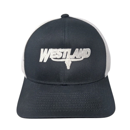 Westland Snapback Trucker Hat Black OS Adjustable Mesh Back Pacific Headwear