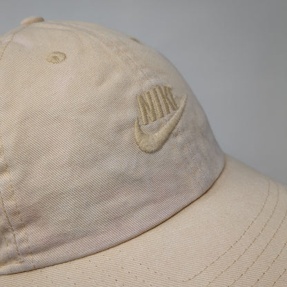 Nike Slideback Hat Tan One Size Adjustable Embroidered Heritage86 Swoosh Cotton