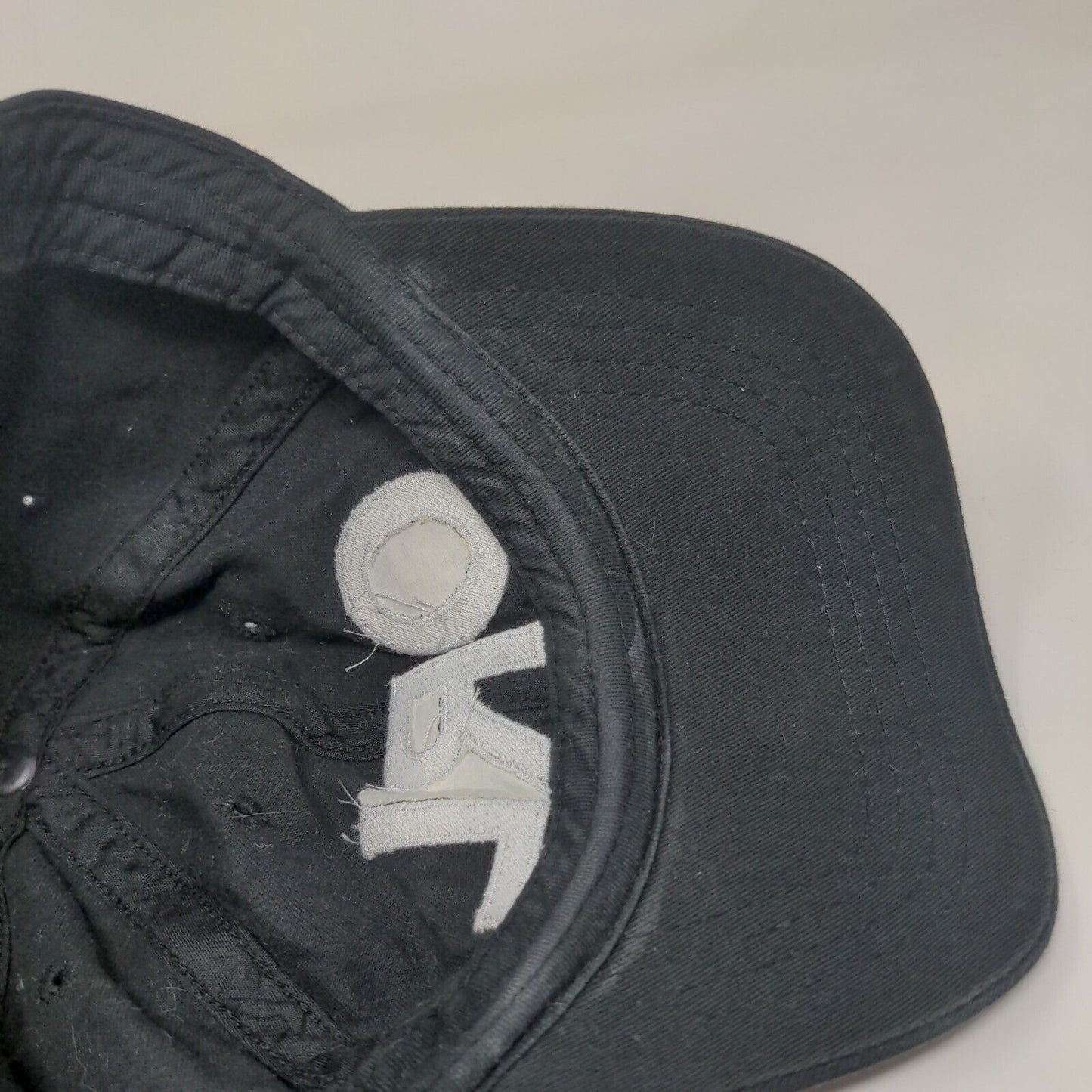 ORL Slideback Hat Black One Size Adjustable Embroidered Vented Holes Cobra