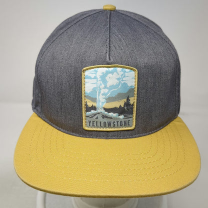 The Landmark Project 5 Panel Gray One Size Yellowstone Geyser Patch Snapback Hat
