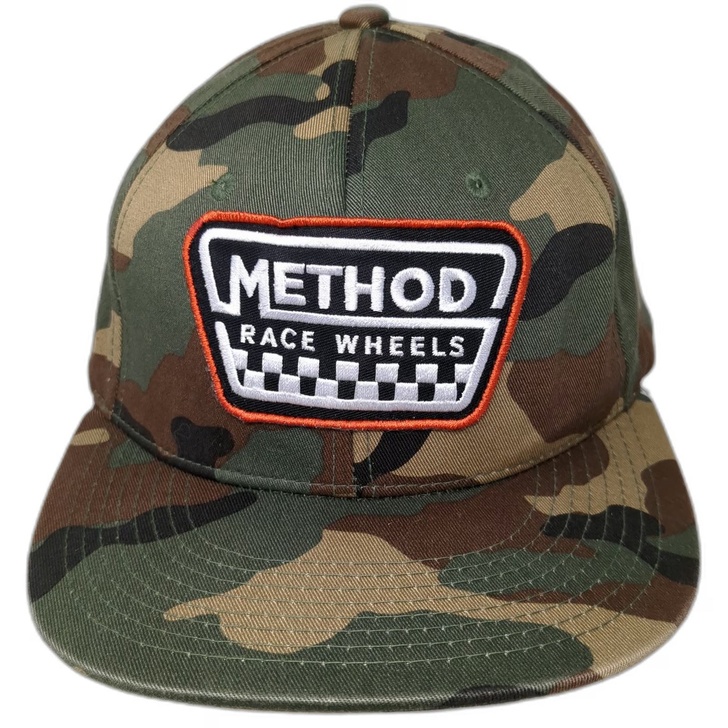 Method Race Wheels Snapback Green Brown Black Camo One Size Flat Brim Hat
