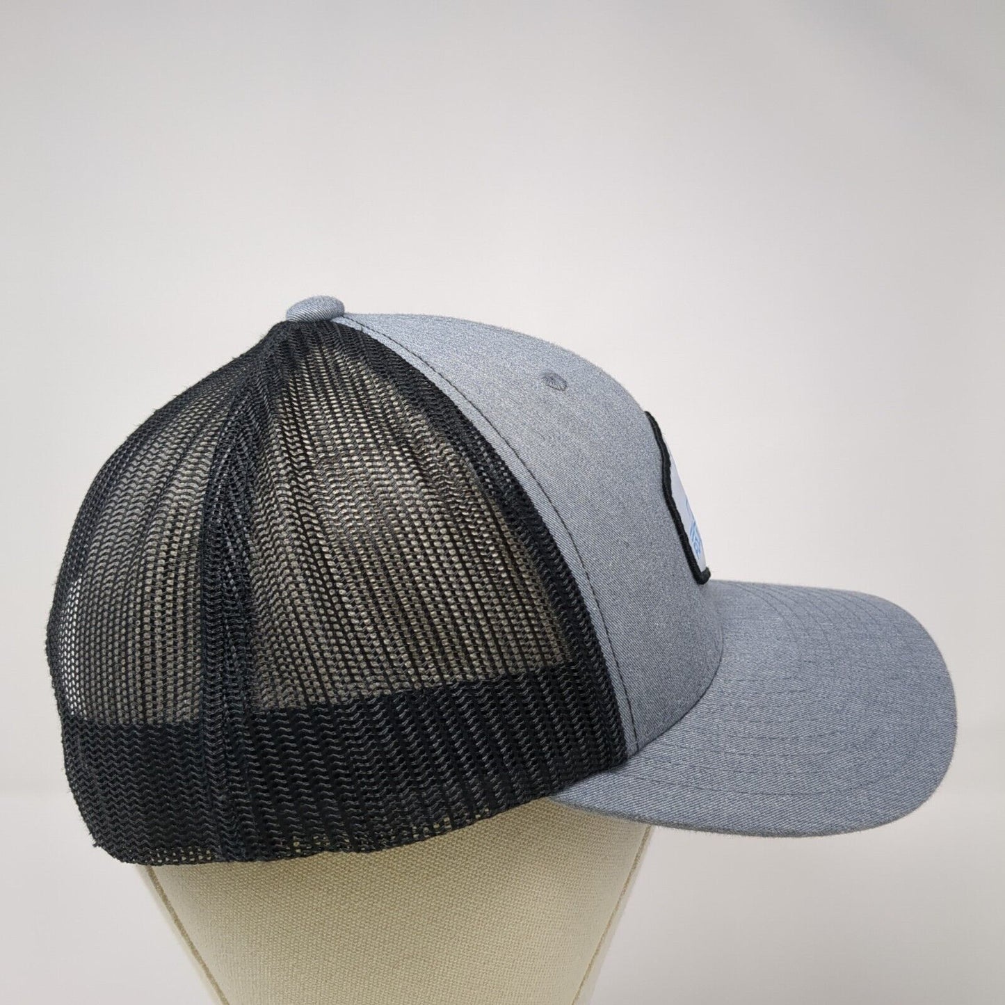 Follow The Deal Investments Snapback Trucker Hat Gray One Size Mesh Back