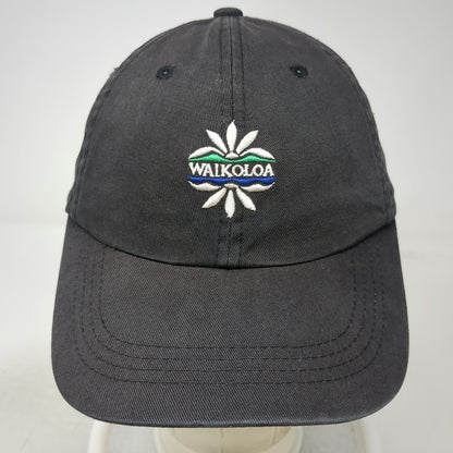 Imperial Baseball Cap Black One Size Waikoloa Hawaii Embroidered Strapback Hat