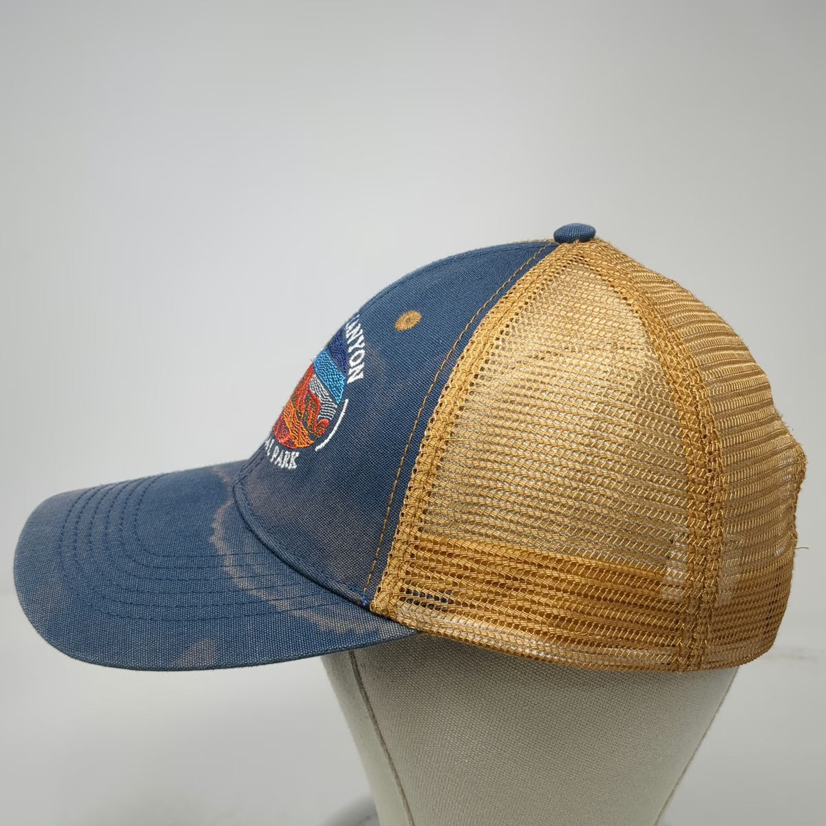 Prairie Mountain Trucker Hat Blue One Size Grand Canyon National Park Snapback