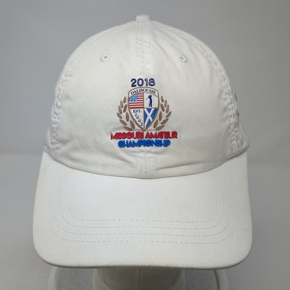 2018 Missouri Amateur Championship Strapback Hat White One Size Imperial