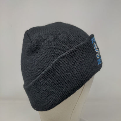 Stone Cold SCU University Beanie Hat Black OSFM Knitted Stretch Embroidered WWE