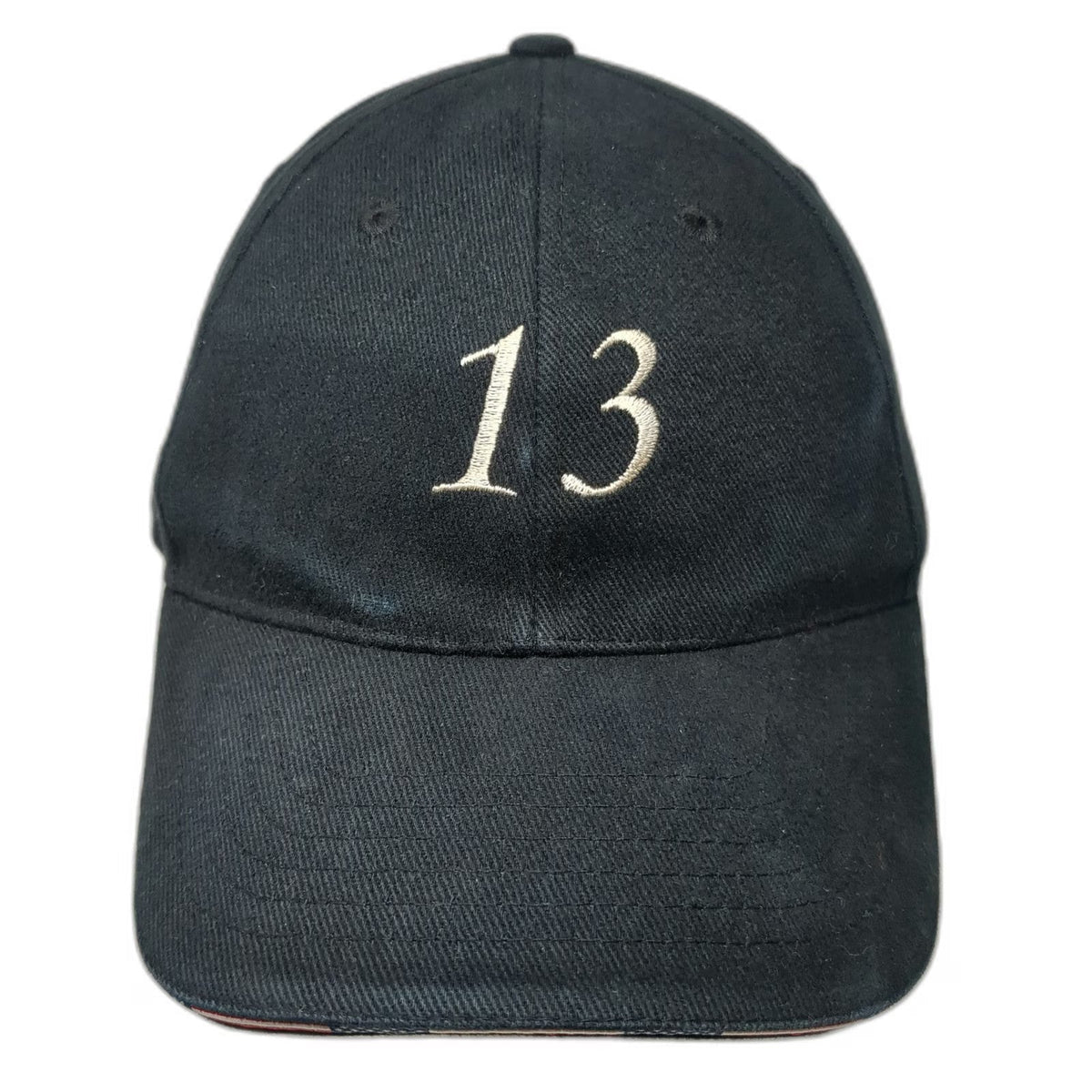 Black Baseball Cap One Size Smart Trust 13 Adjustable Slideback Hat Cotton USA