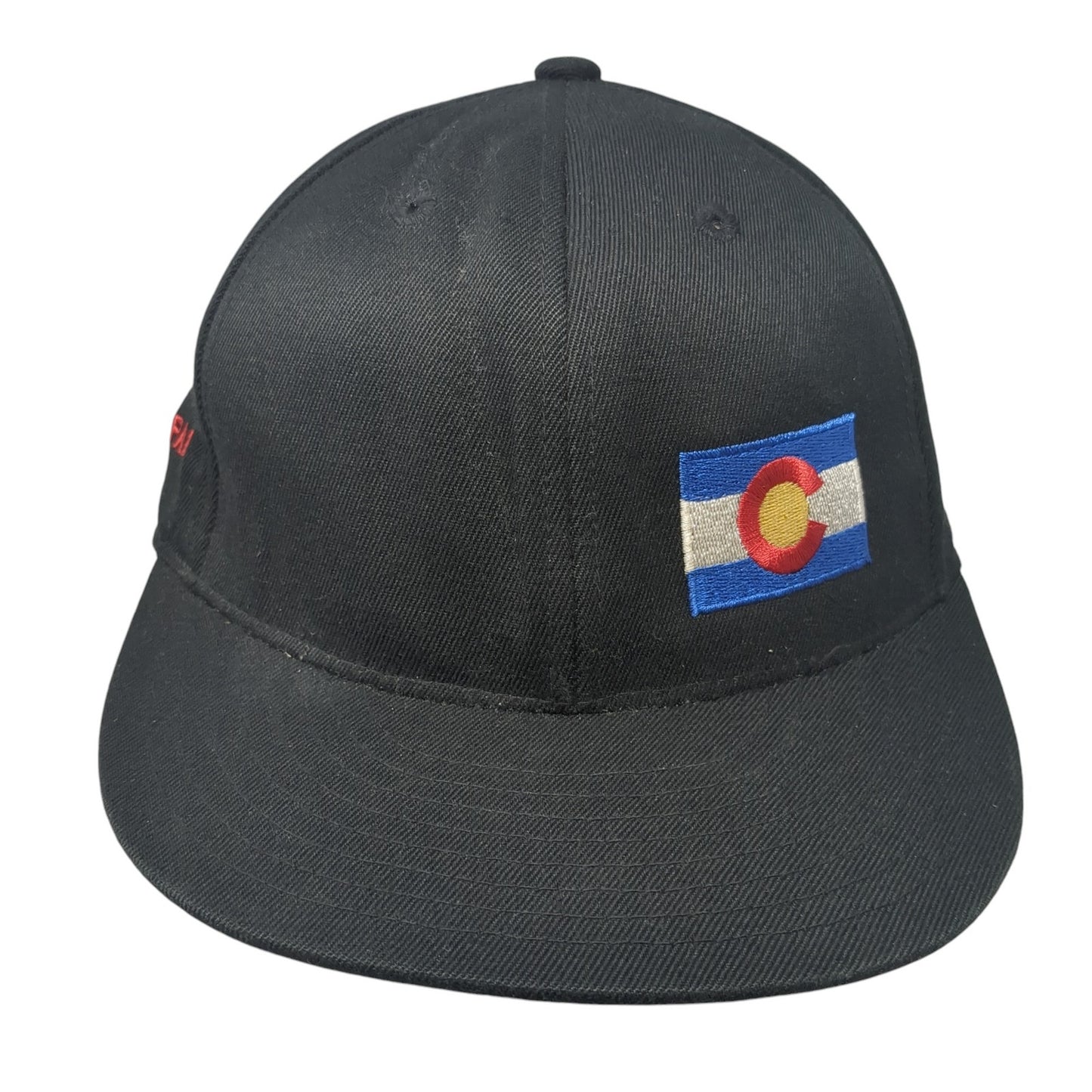 Colorado Winter Park 210 Fitted Baseball Cap Black 7 5/8 Embroidered Flexfit
