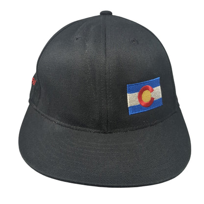 Colorado Winter Park 210 Fitted Baseball Cap Black 7 5/8 Embroidered Flexfit
