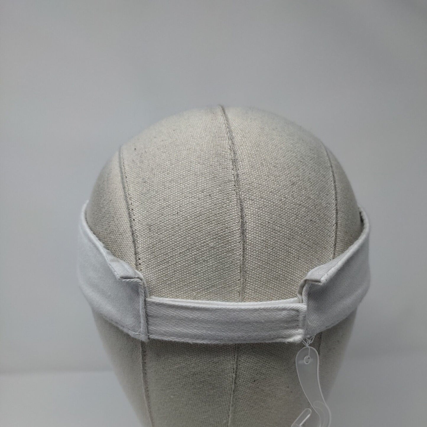 Unbranded Strapback Sun Visor Hat White OSFM Adjustable Solid Blank