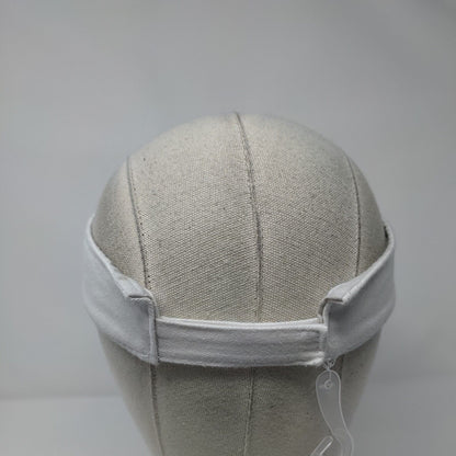 Unbranded Strapback Sun Visor Hat White OSFM Adjustable Solid Blank