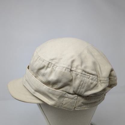 Unbranded Fitted Newsboy Cap Hat Tan One Size Solid Blank Outdoor