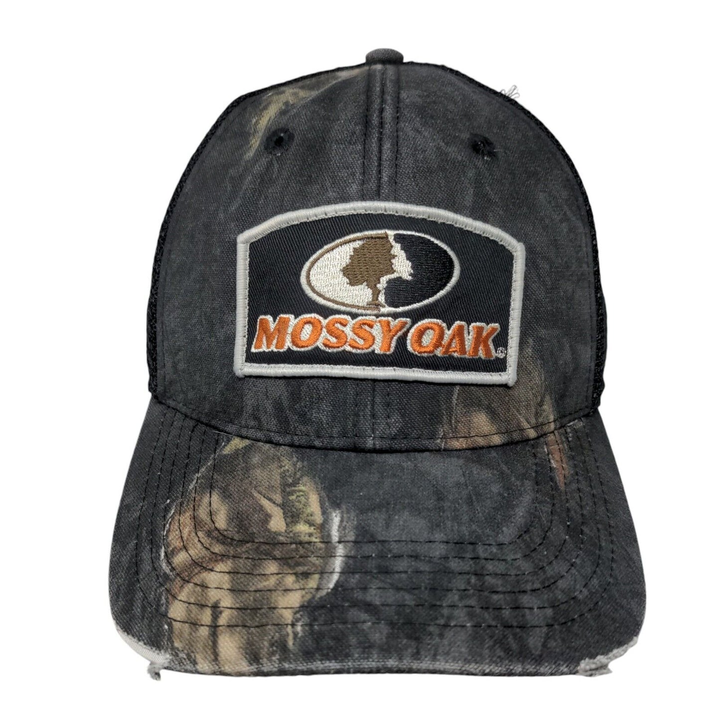 Mossy Oak Fitted Mesh Back Trucker Hat Camo Large/XL Outdoor Cap