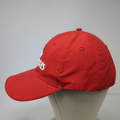 Emirates Fly Logo Baseball Cap Red One Size Adjustable Slideback Buckle Hat