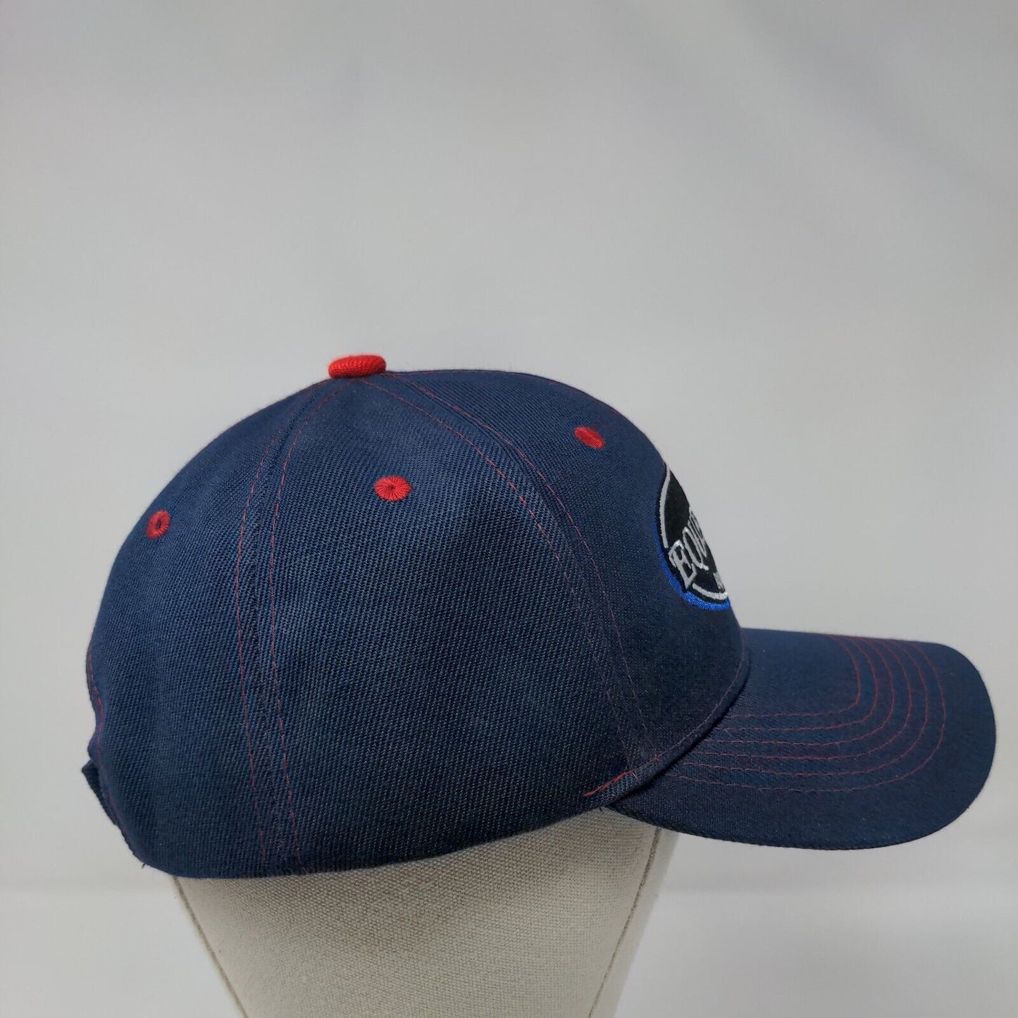 Equerry's Strapback Hat Blue OS Adjustable Embroidered Vented Holes 6 Panel