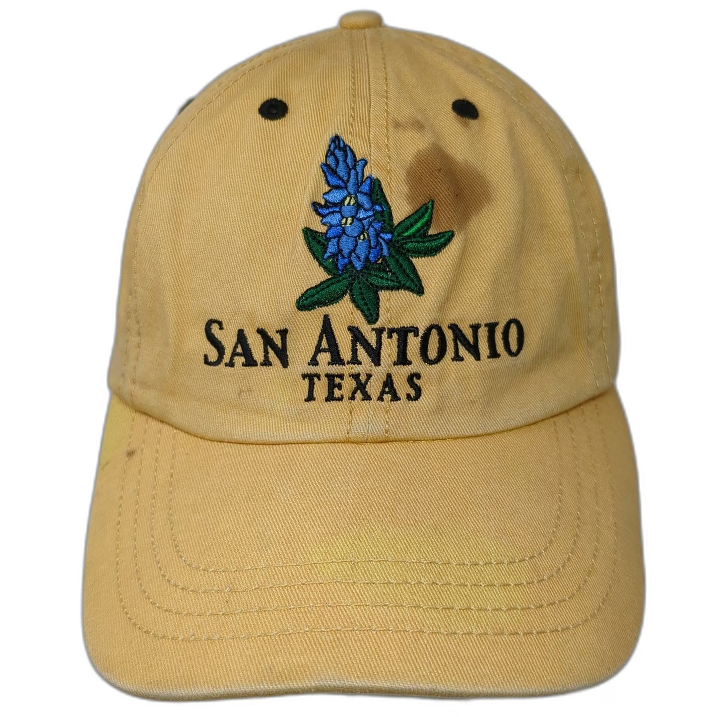 Tower of the Americas San Antonio Bluebonnet Yellow One Size Baseball Cap hat