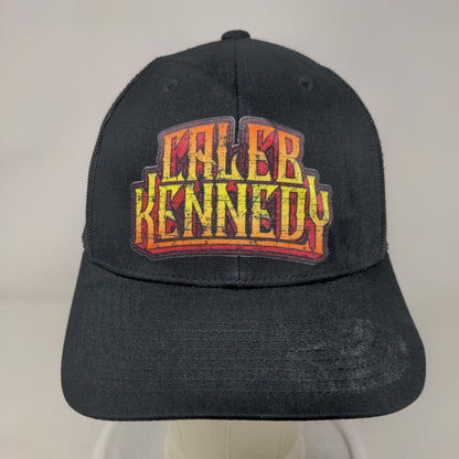 Caleb Kennedy Snapback Trucker Hat Black One Size Adjustable Mesh Back Yupoong