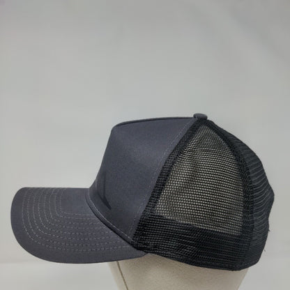 New Era Snapback Trucker Hat Gray OSFM Adjustable 9Forty Mesh Back 6 Panel