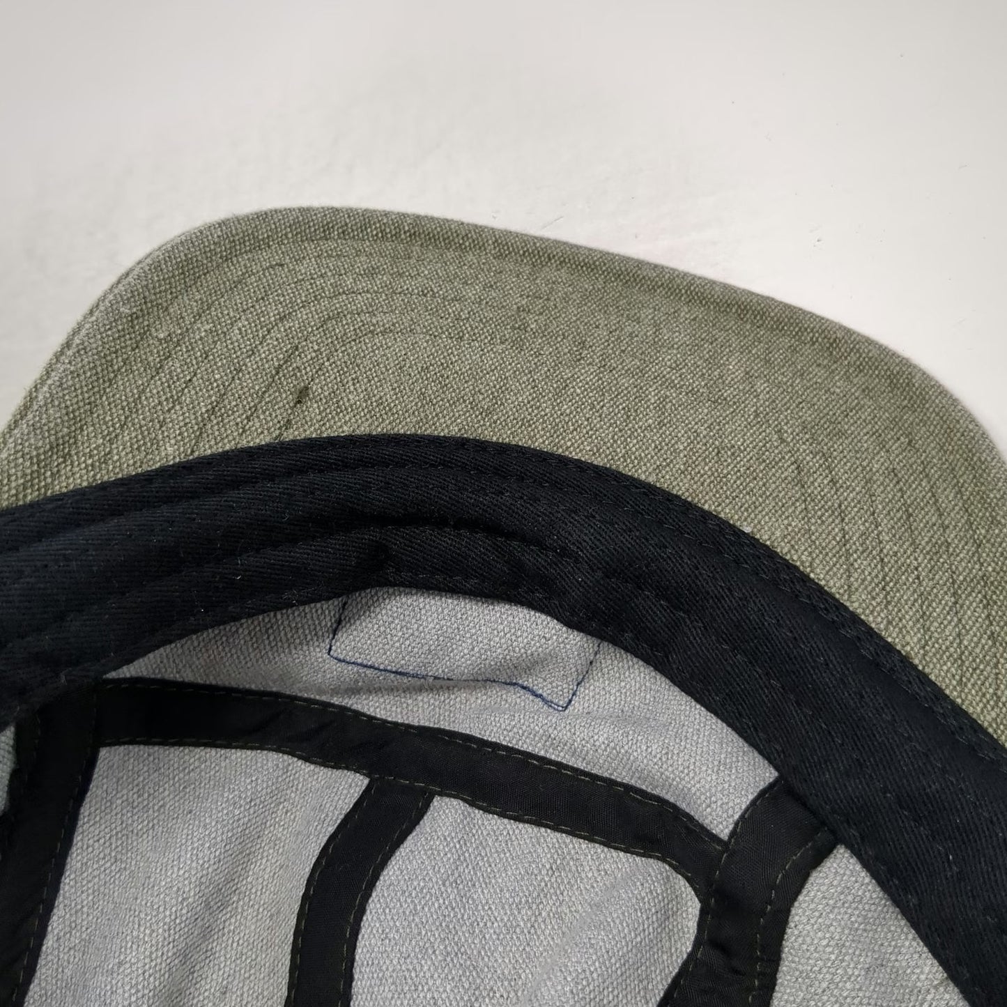 On The Moment 5 Panel Green Hat One Size Adjustable Slideback Cotton Campfire