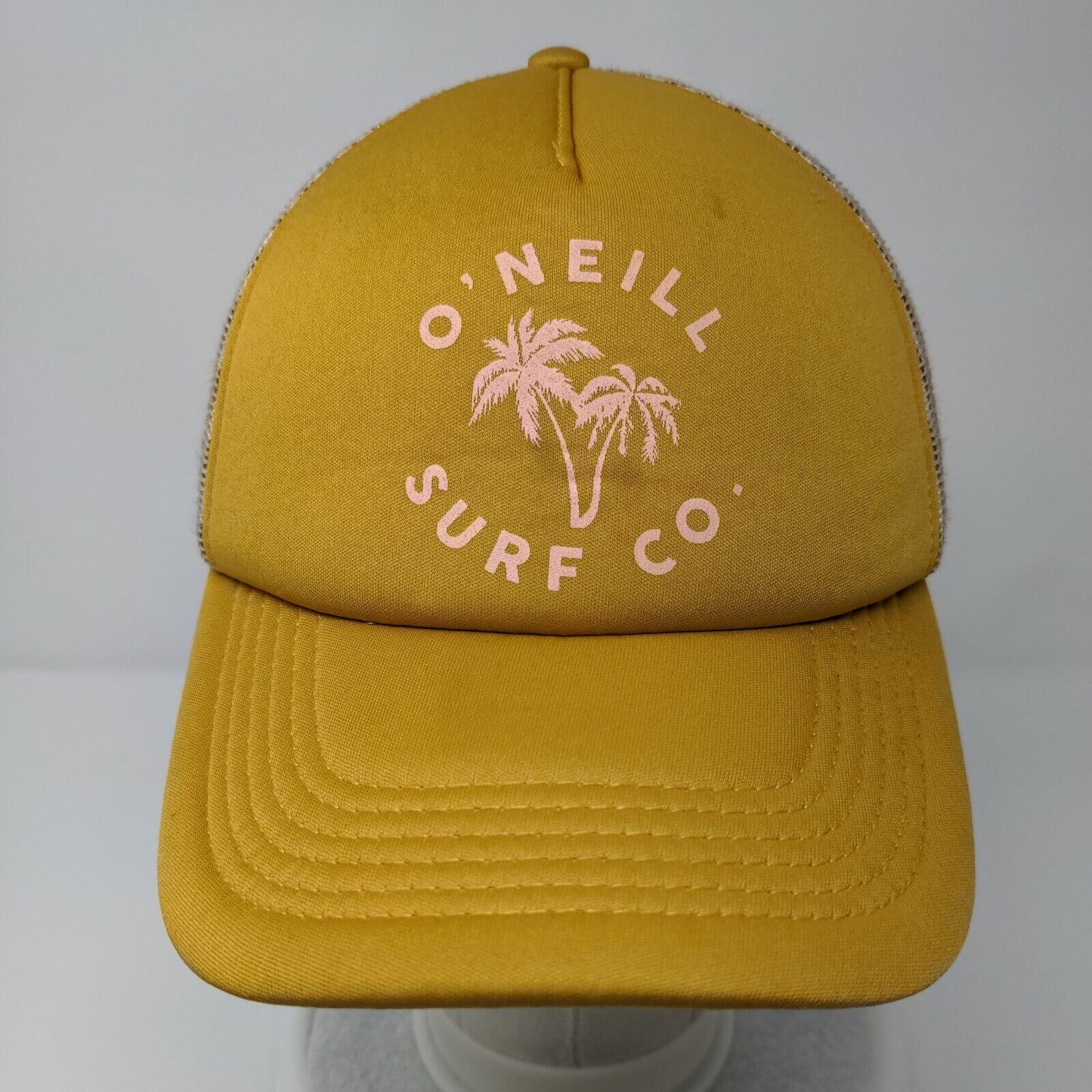 O'Neill Surf Co. Snapback Mesh Back Trucker Hat Yellow OSFA Colorblock