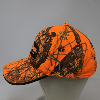 Mossy Oak Baseball Cap Orange One Size Field Staff Camo Strapback Hunting Hat