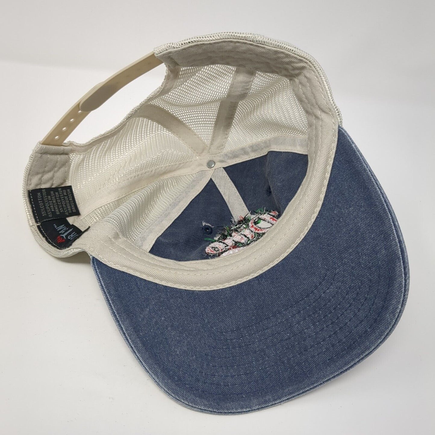 Dino Stroll Snapback Mesh Back Trucker Hat Blue One Size Sportsman