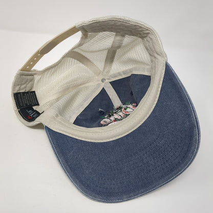 Dino Stroll Snapback Mesh Back Trucker Hat Blue One Size Sportsman