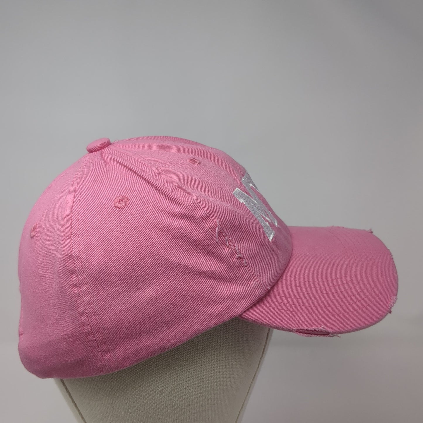 MYM Slideback Baseball Cap Pink One Size Adjustable Embroidered District