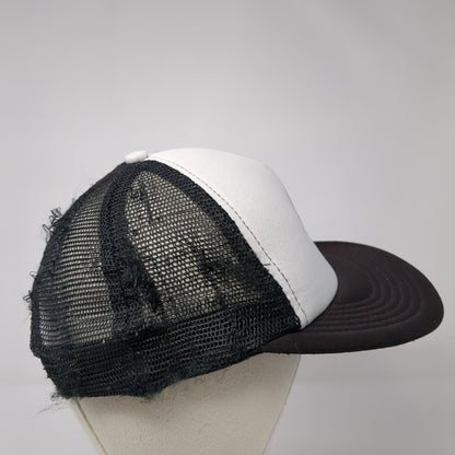 Idaho Freeride Snapback Trucker Hat Black One Size Mesh Back District