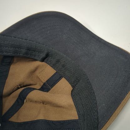 Dickies Snapback Hat Brown One Size Logo Patch Cotton Workwear Baseball Cap