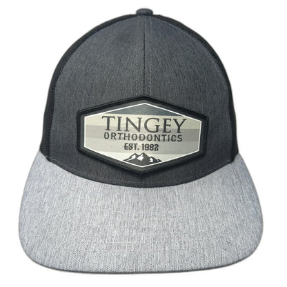 Outdoor Cap Trucker Hat Gray One Size Tingey Orthodontics Snapback Mesh Back