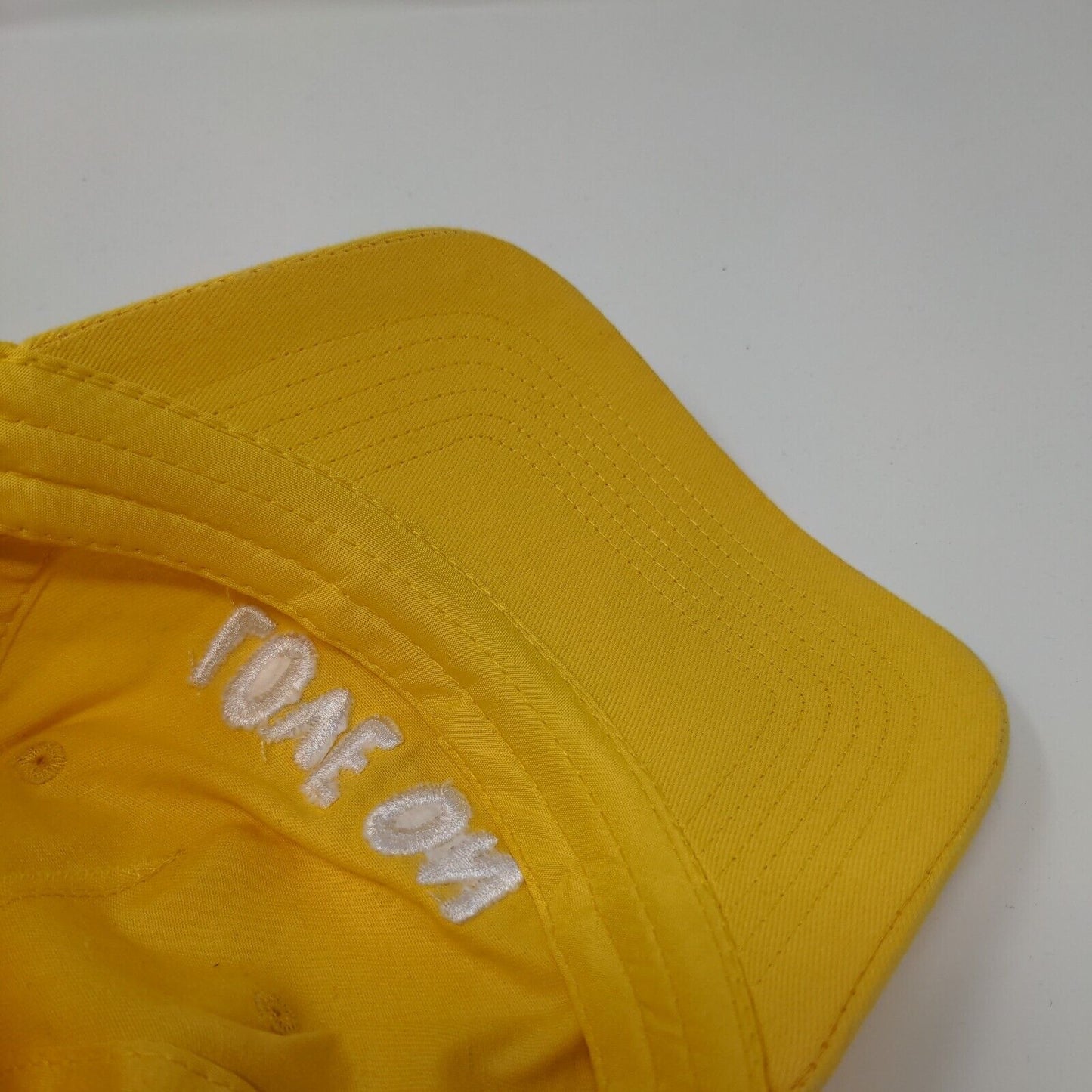 Love On Strapback Hat Yellow OSFM Adjustable Embroidered 6 Panel Hit Cotton