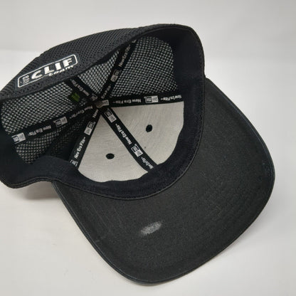 Bar Clif Team Fitted Trucker Hat Black M/L Embroidered Mesh Back New Era