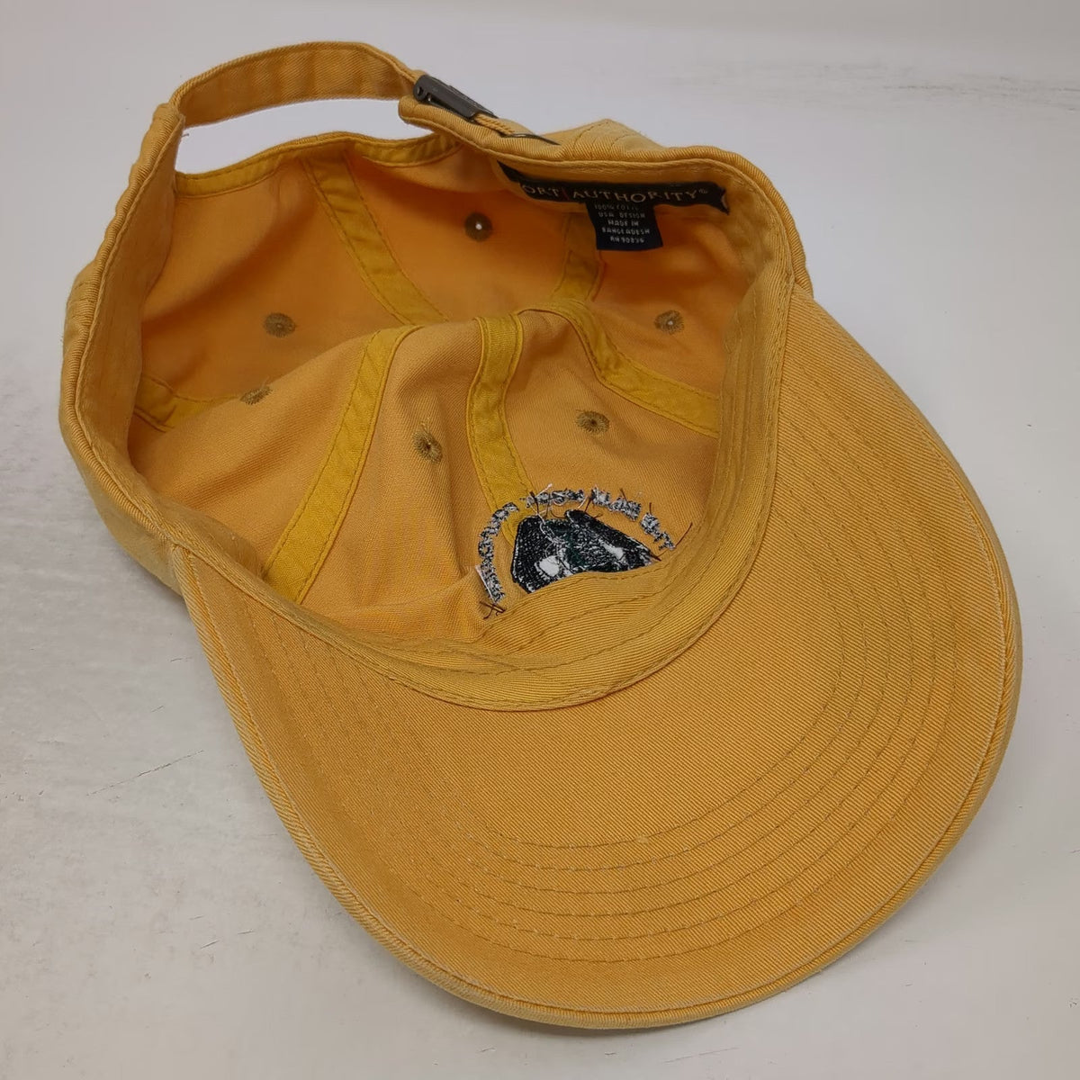 Port Authority Baseball Cap Yellow One Size Billy Mock Foundation Slideback Hat