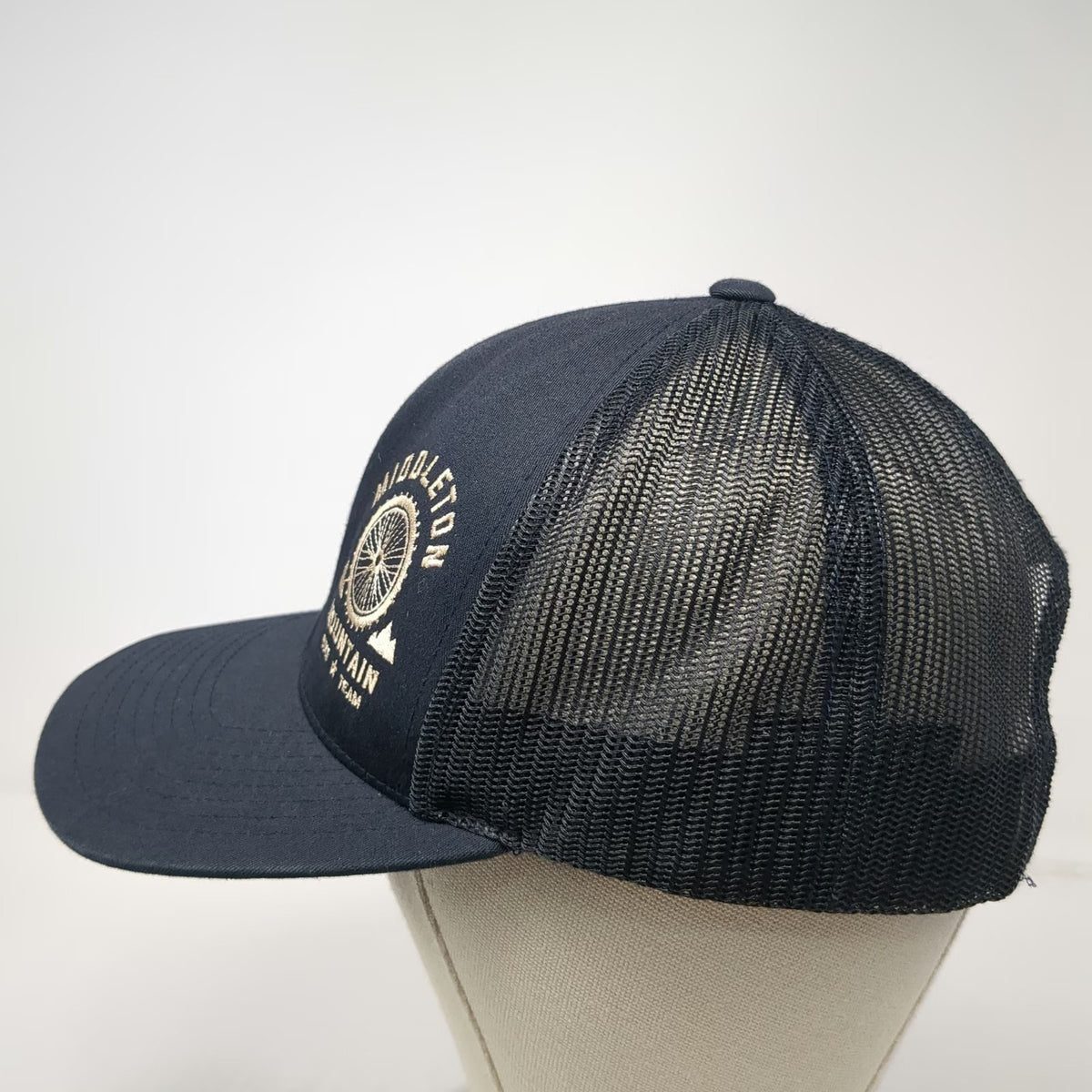 Pacific Headwear Trucker Hat Black One Size Mesh Back Snapback Adjustable hat