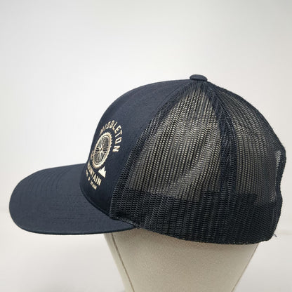 Pacific Headwear Trucker Hat Black One Size Mesh Back Snapback Adjustable hat